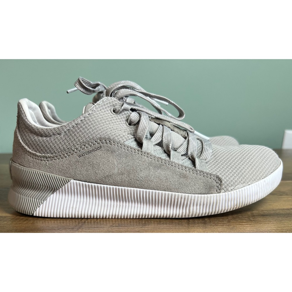 Sorel Out N About Plus Waterproof Sneakers Dove Grey NL4090-081 Womens 8